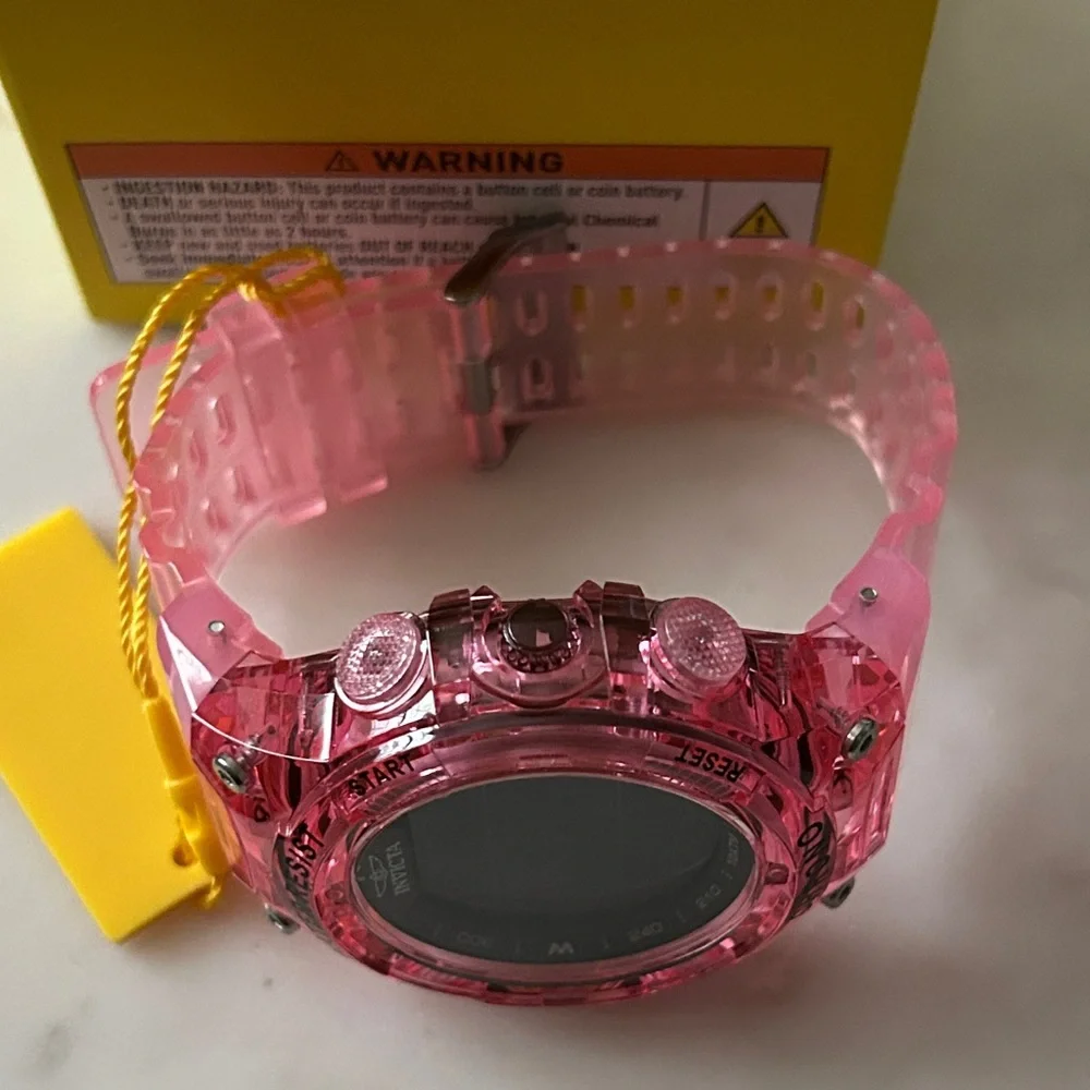 Invicta Transparent‎ Pink Smartwatch